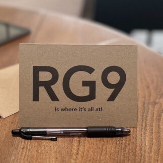 personalised postcode card set of 8 with pen