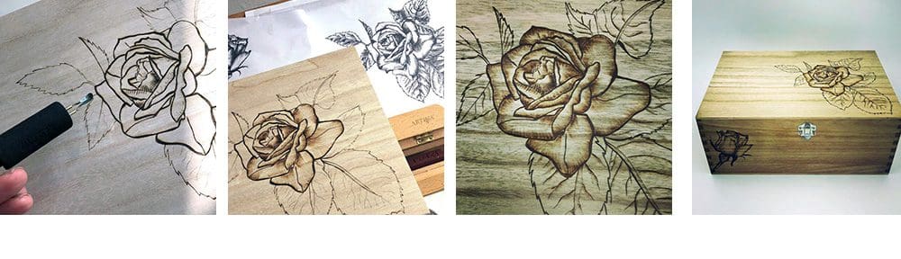 pyrography work in progress