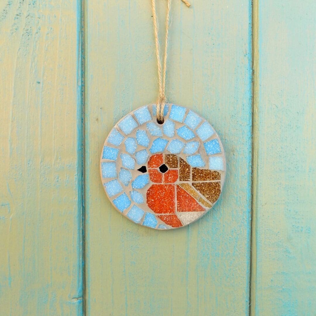 Feathered Friends Mosaic Bird Hanging Garden Decoration Letterbox Gift - Image 6