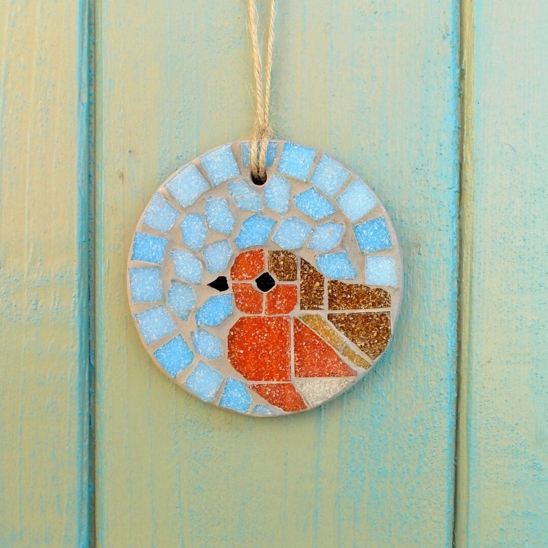 Feathered Friends Mosaic Bird Hanging Garden Decoration Letterbox Gift - Image 7