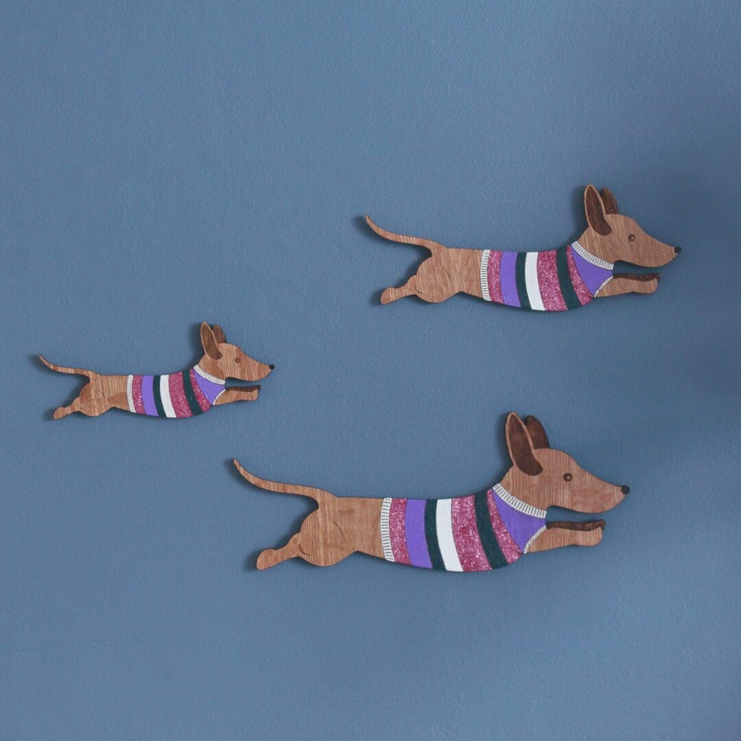 Jumping Sausage Dogs - Wall decor Hangings - Image 7