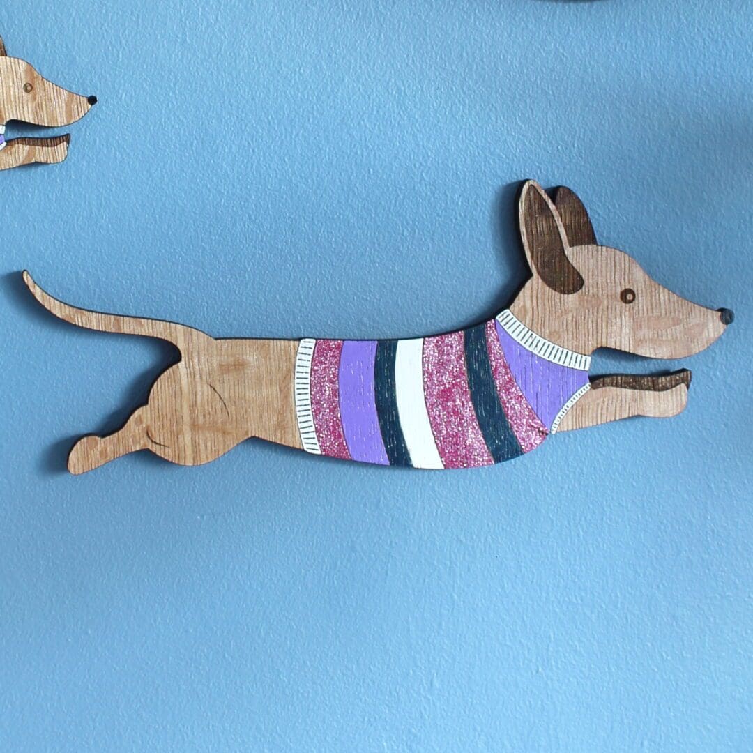 Jumping Sausage Dogs - Wall decor Hangings - Image 8