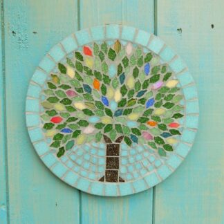 Summer Jewel Tree Mosaic Garden Hanging Plaque Decoration
