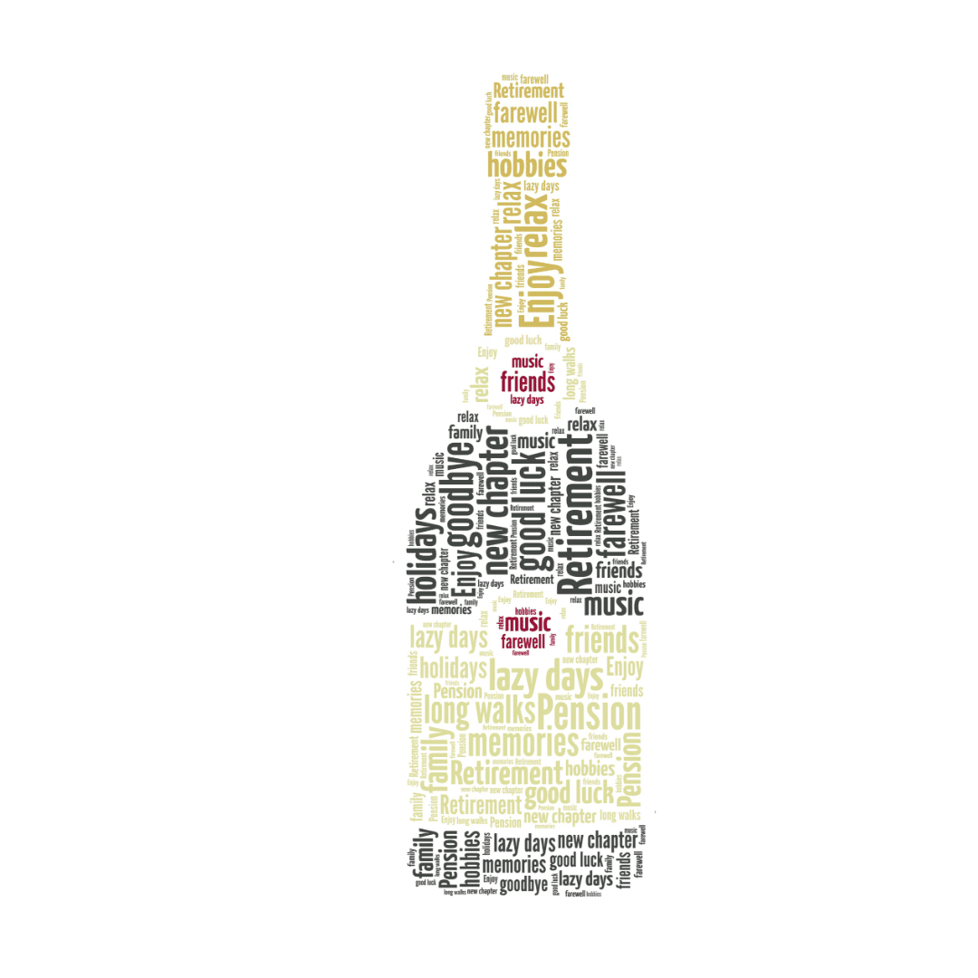Personalised Champagne Bottle Word Art Print - Image 2