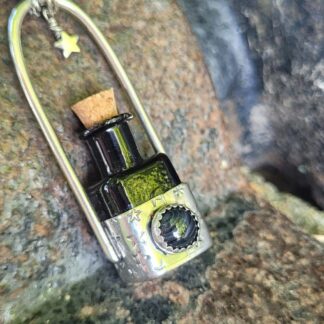 Spellweaver Black Star Bottle Pendant