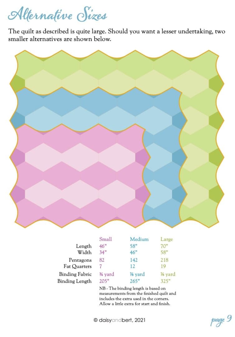 Cairo Tile Quilt Pattern, PDF, Digital Download - Image 2