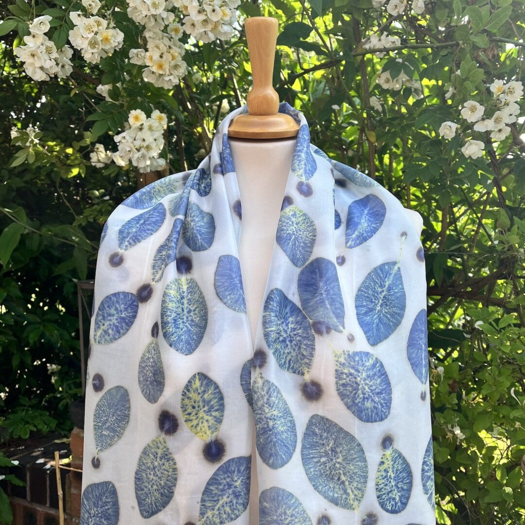 Cotinus Eco Printed Silk Scarf