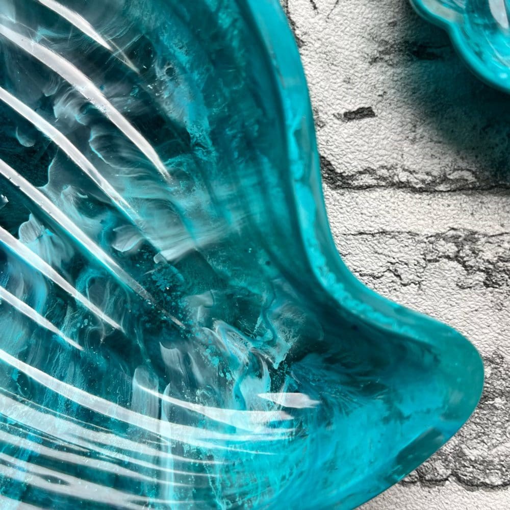 Handmade resin conch shell sea inspired trinket dish - Image 2