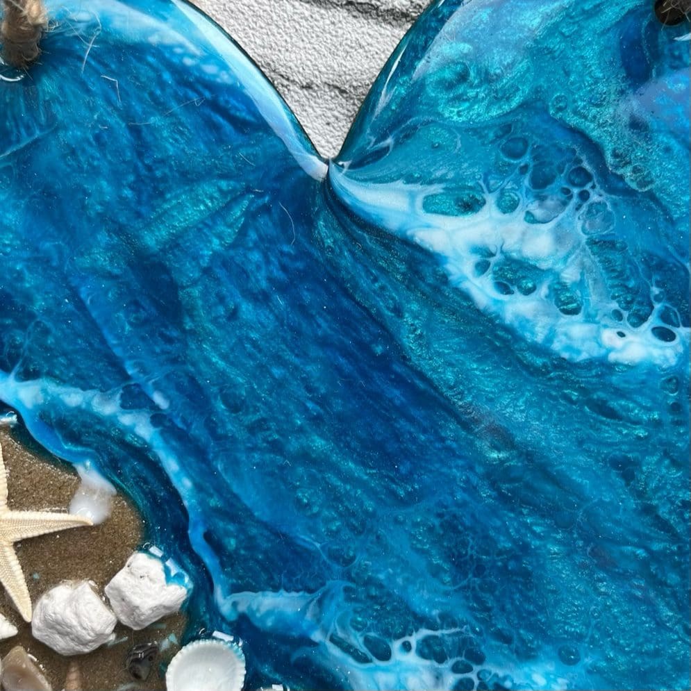Large hanging beach heart - Image 6