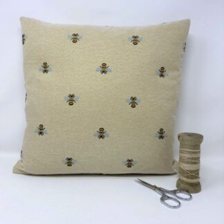 Bee Cushion Cover, Tapestry Bumble Bee Cushion Cover