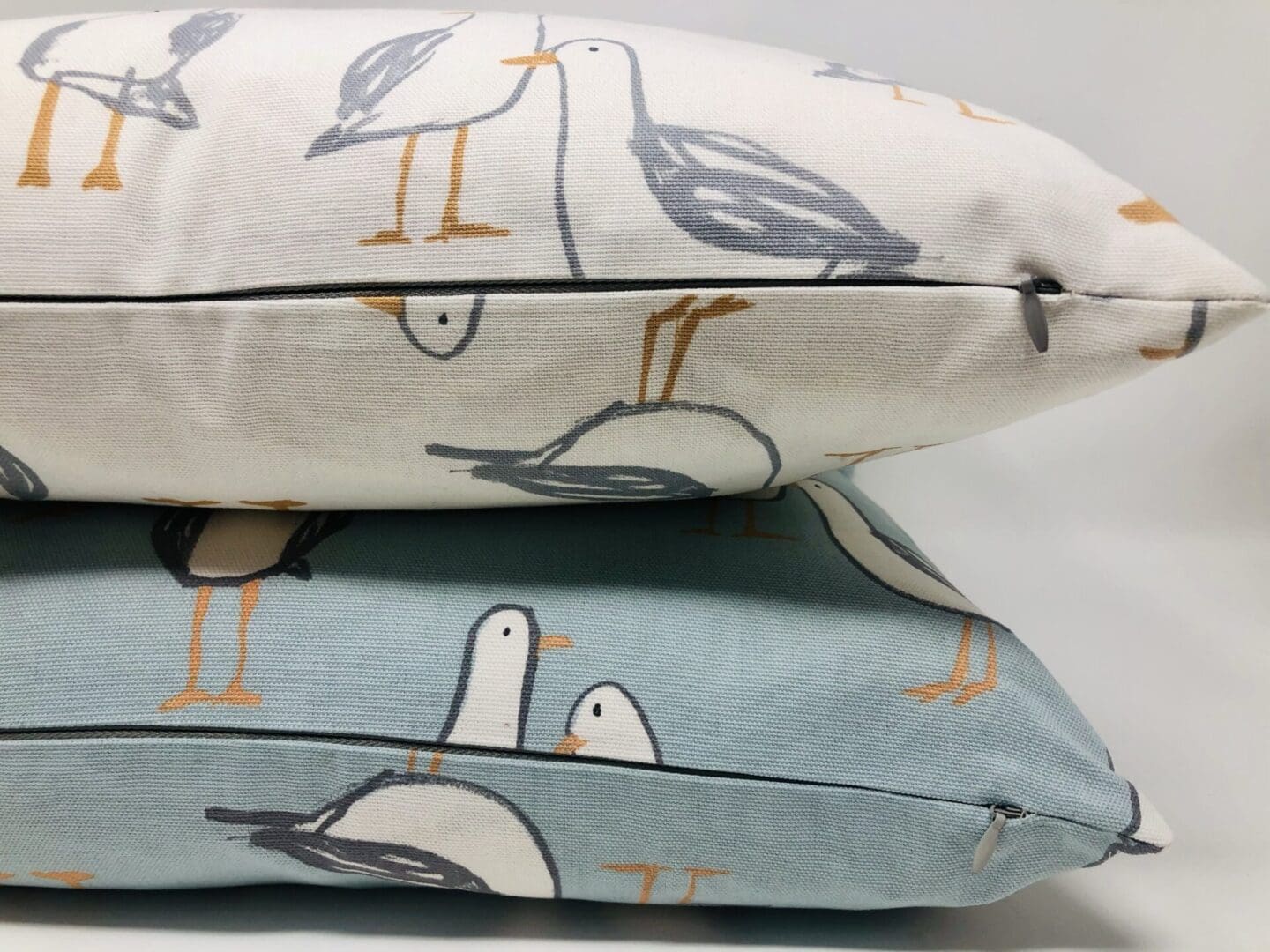 Duck Egg Blue and Grey Seagull Cushion Cover - Image 8