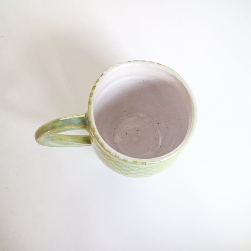 Stoneware Mug in Optical Design