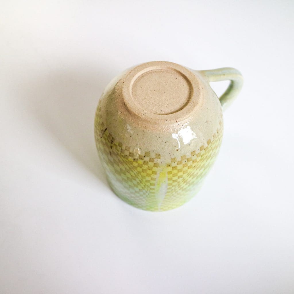 Stoneware Ceramic Mug in Optical Design, Adorn Ceramics - Image 6