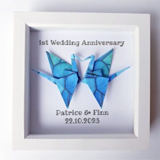 handmade-unique-1st-paper-wedding-anniversary-origami-crane-lovebirds-gift-frame-personalised