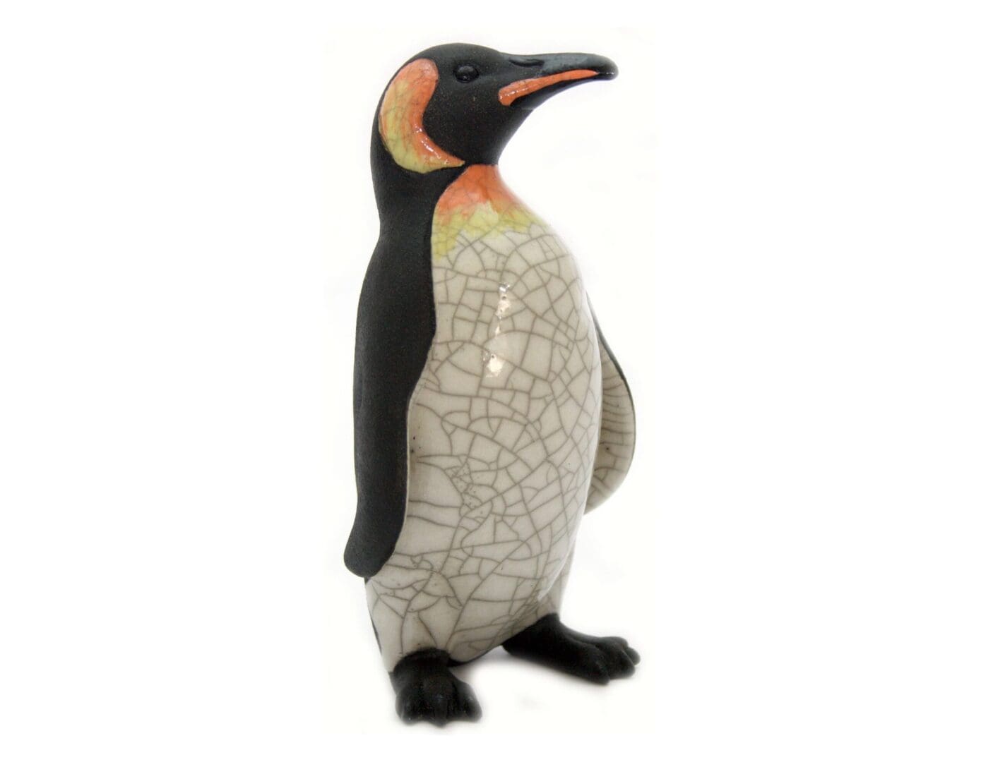 Emperor King Penguin - Raku ceramic pottery Antarctic Seabird