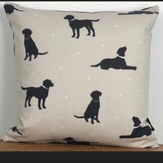 Black Labrador Cushion Cover