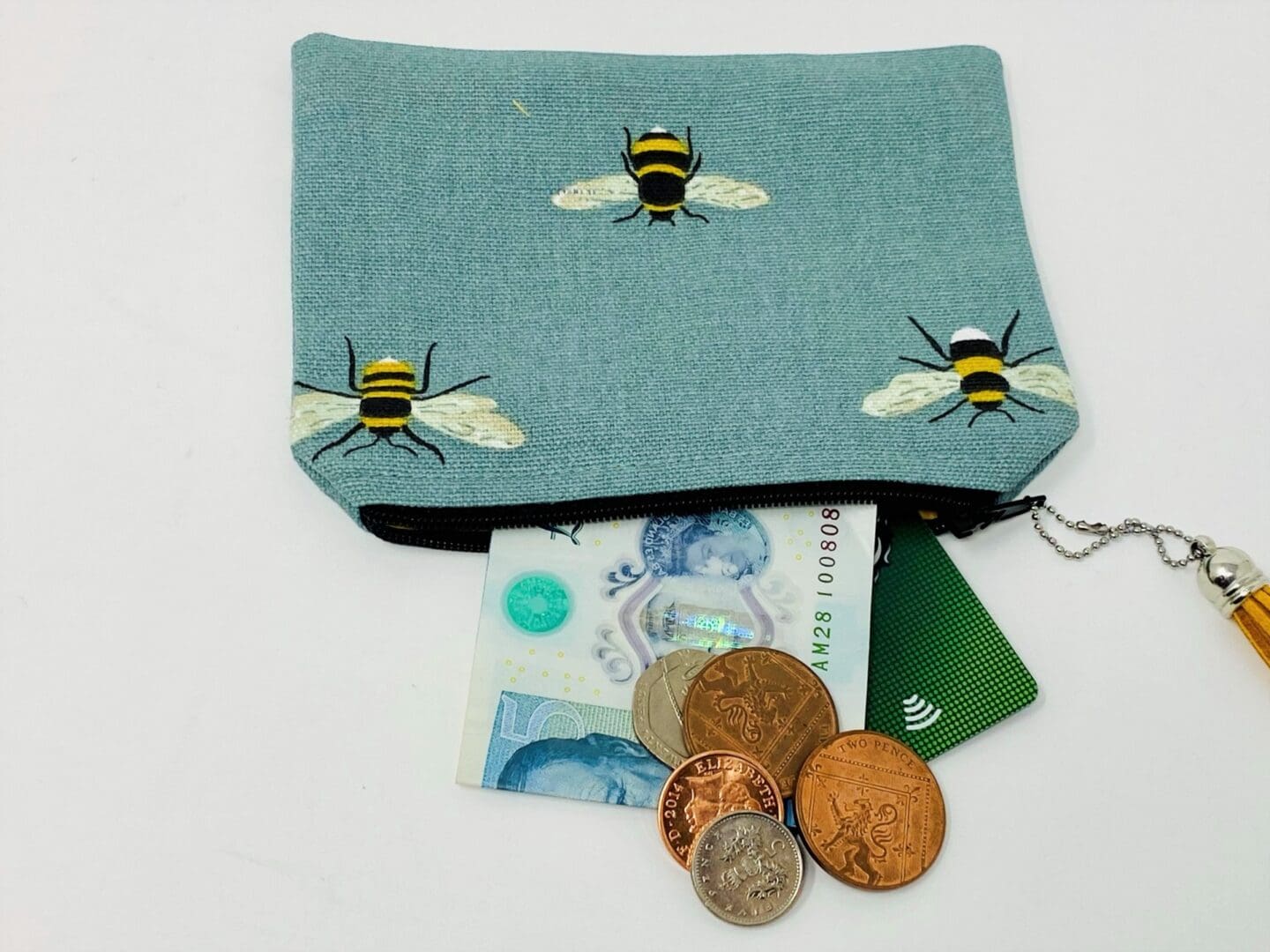 Sophie Allport Bee Coin Purse. Bumble Bee Zipped Pouch - Image 3