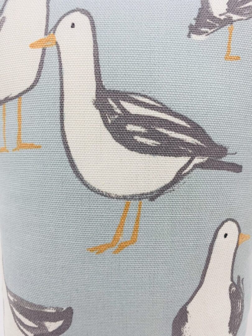 Seagull Fabric Doorstop, Blue Seaside Washable and Refillable Door Stop - Image 8