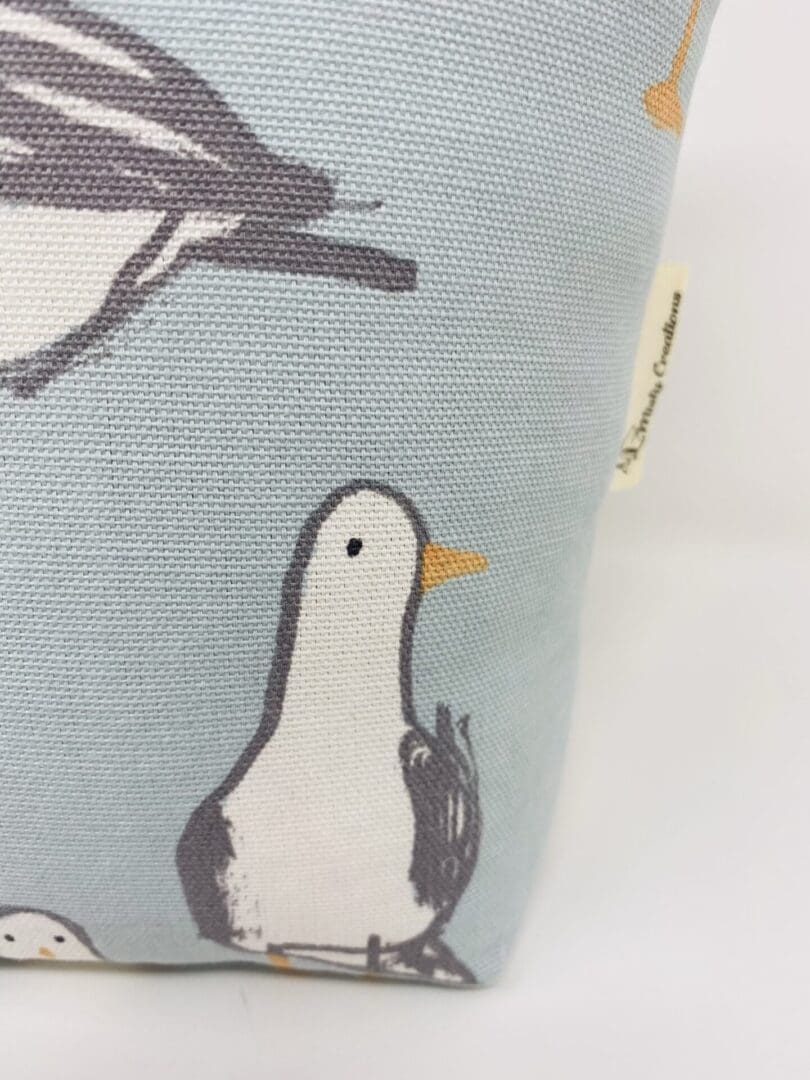 Seagull Fabric Doorstop, Blue Seaside Washable and Refillable Door Stop - Image 9
