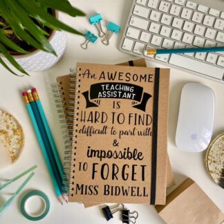 An Awesome Teacher Personalised A5 Notebook