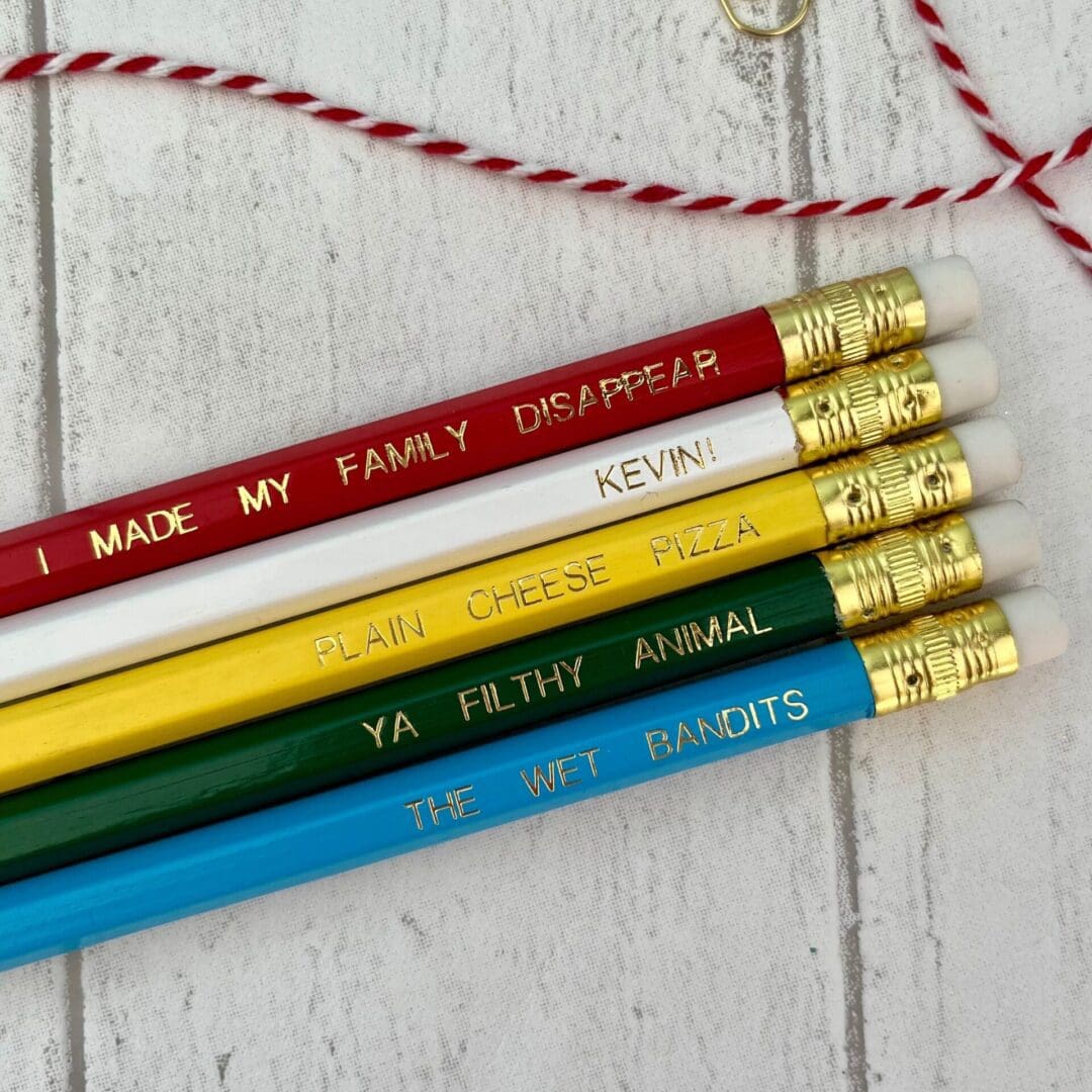 Home Alone Movie Themed Pencil Set - Christmas HB Pencil Set - Stocking Filler - Image 3