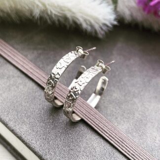 sterling silver hoop earrings