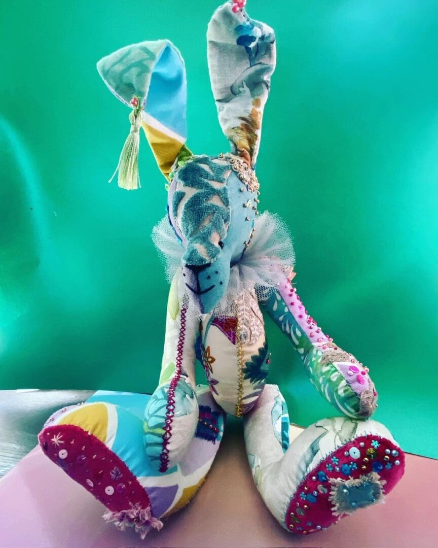 Florence- large handmade fabric one of a kind rabbit