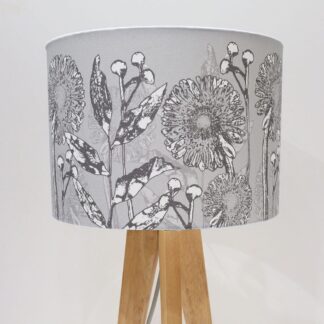 Handmade Lampshade 30cm Drum in Gerbra Design Fabric