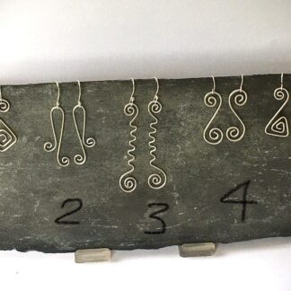 Silver wire earrings