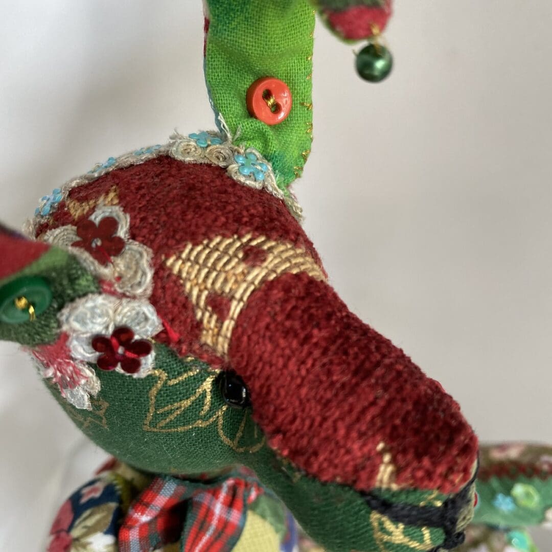 Odile one of a kind handsewn artist's rabbit - Image 8