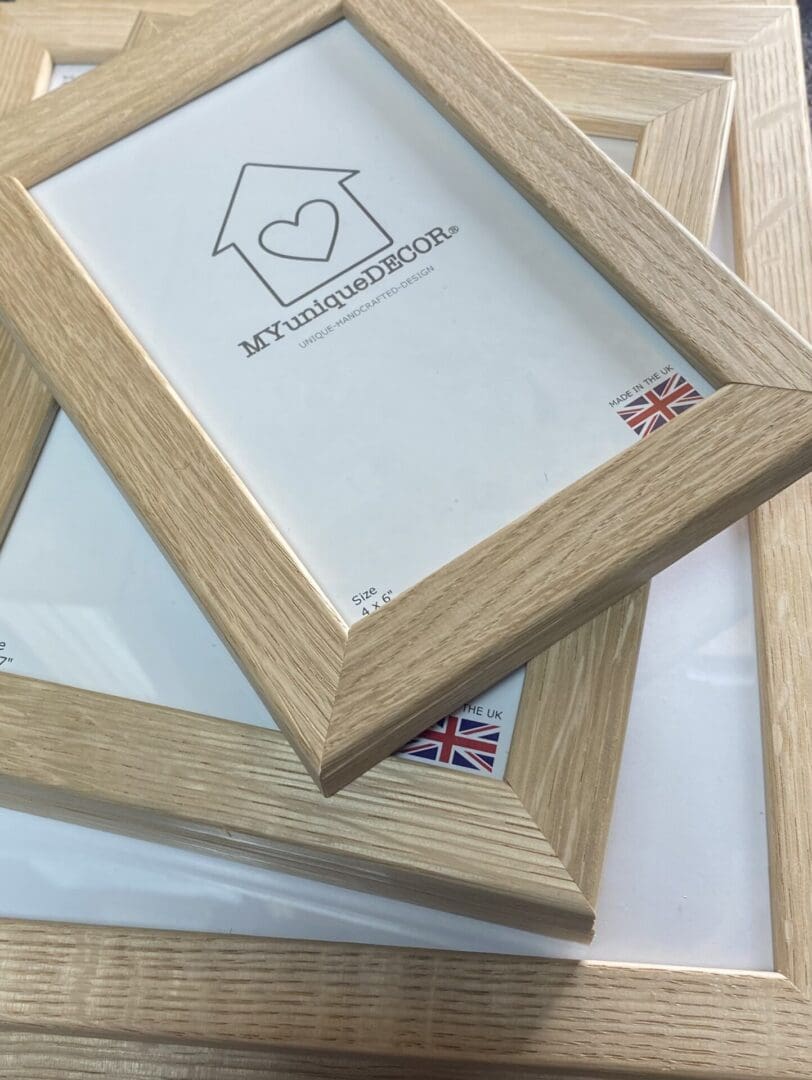 Solid Oak Photo Picture Frame Real Wood Wooden Glass British Made UK Top Quality - Image 2