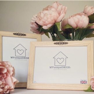 6x8 - Wood Photo Picture Frame Solid Birch Blond Light Pale