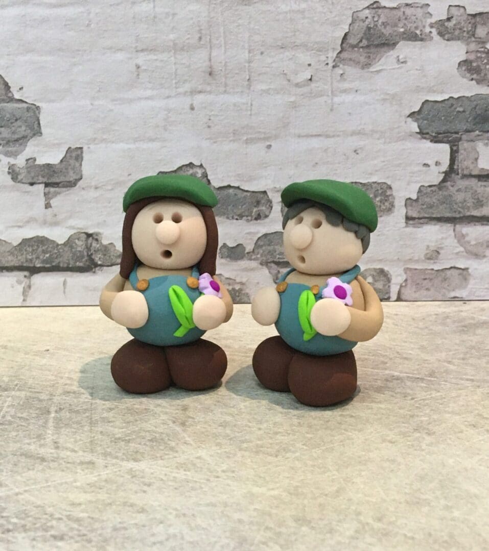 gardener miniature model gardening gift clay figure