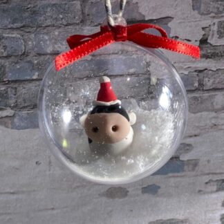 Cow Christmas bauble friesian highland belted Galloway