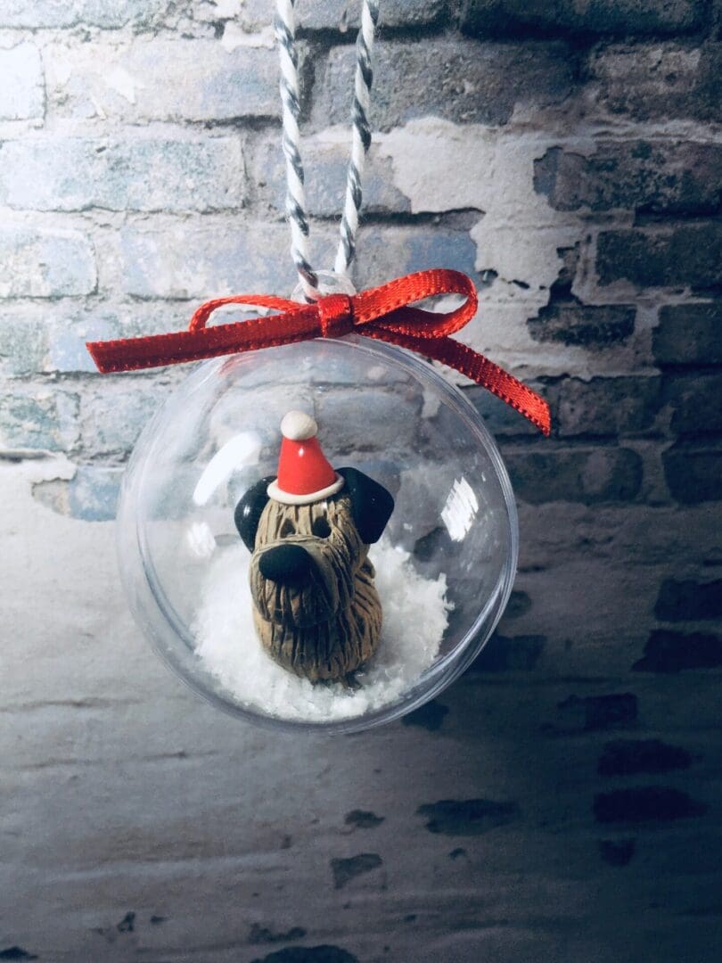 Border terrier bauble dog bauble Christmas decorations
