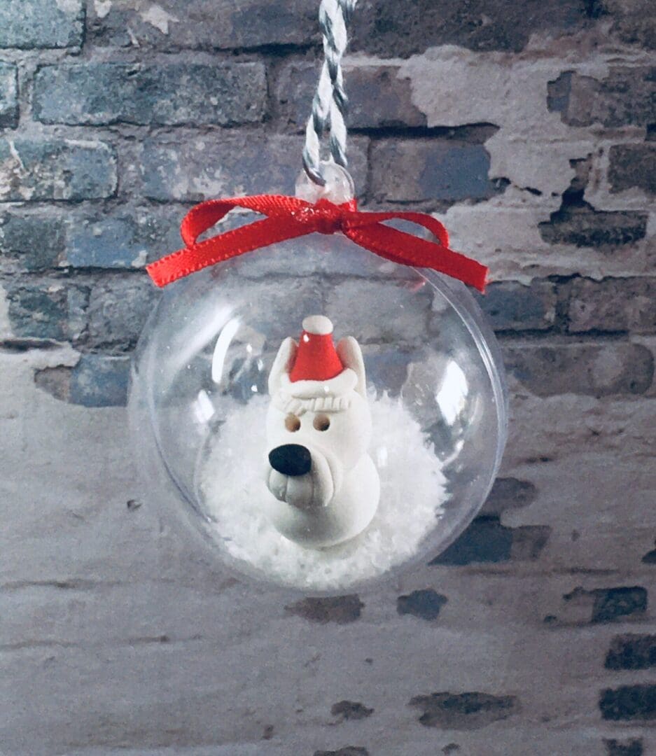 Westie Scottie bauble west highland terrier Christmas decoration
