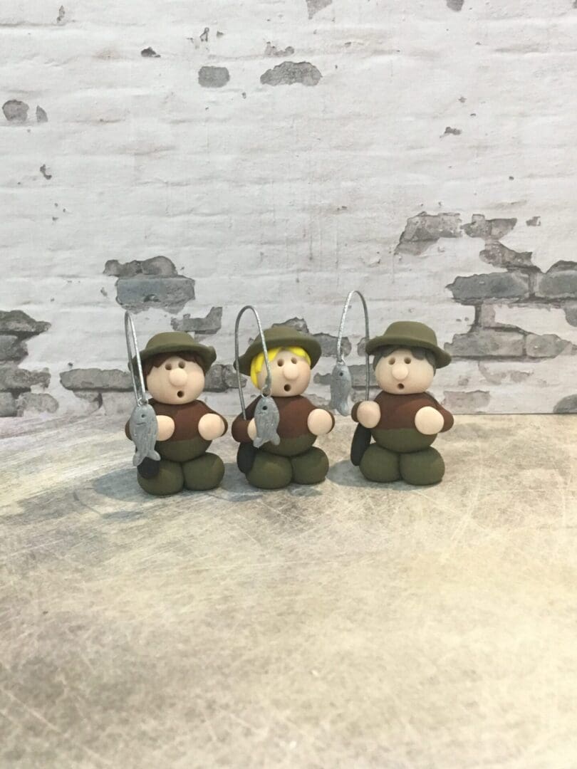 fisherman clay figure
