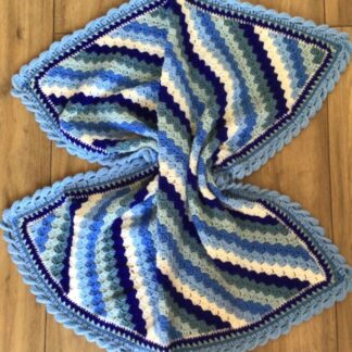 Handcrafted Blue Baby Blanket