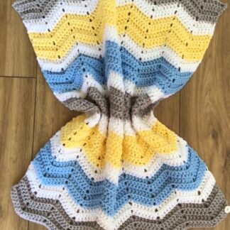 Handcrafted Ripple Baby Blanket