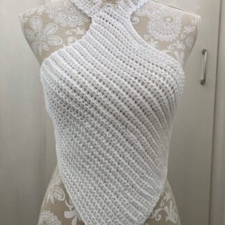 White Halter Neck Top