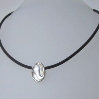 silver nugget pendant