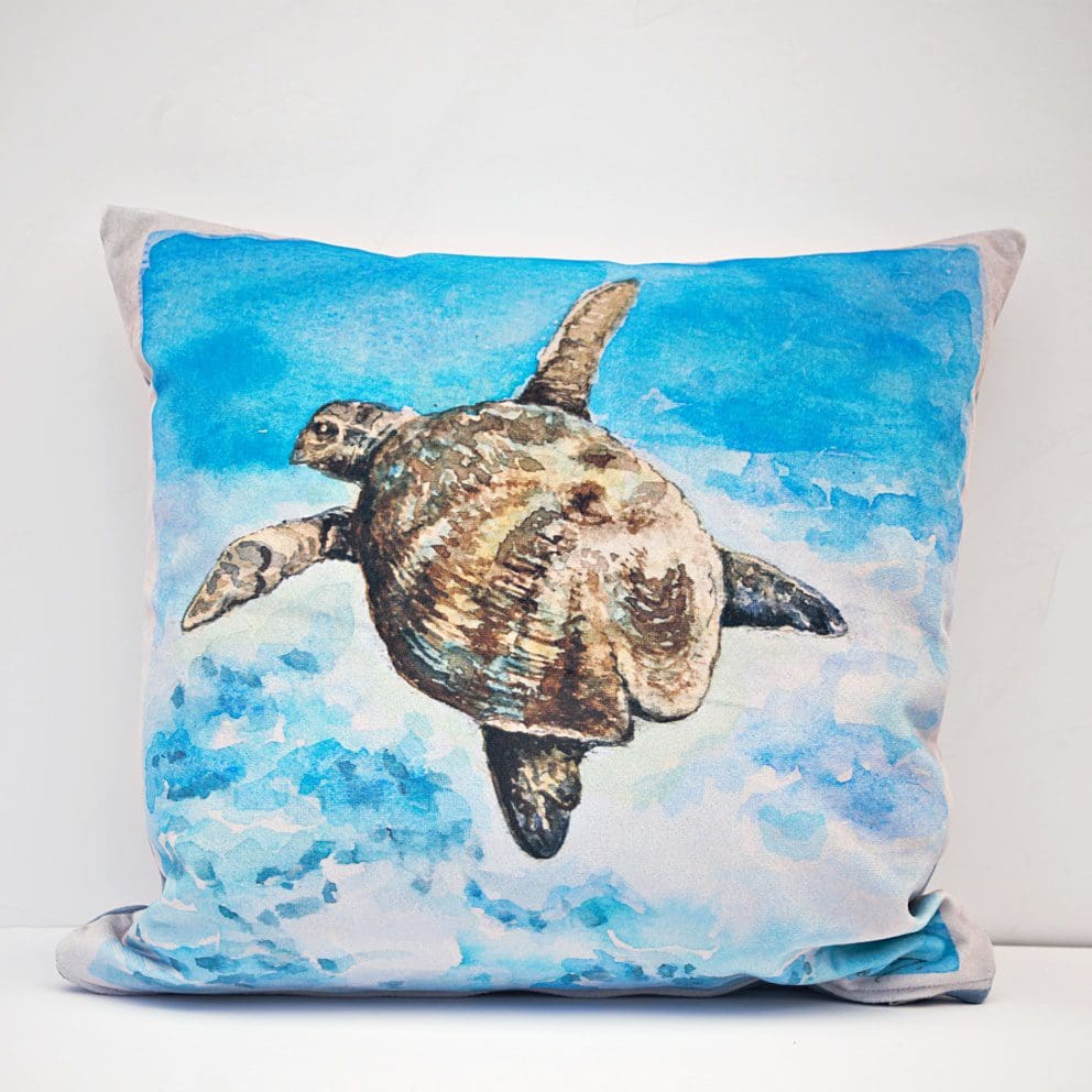 Velvet Turtle Cushion Cover