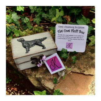 Flat Coated Retriever Wooden Keepsake Memory Box