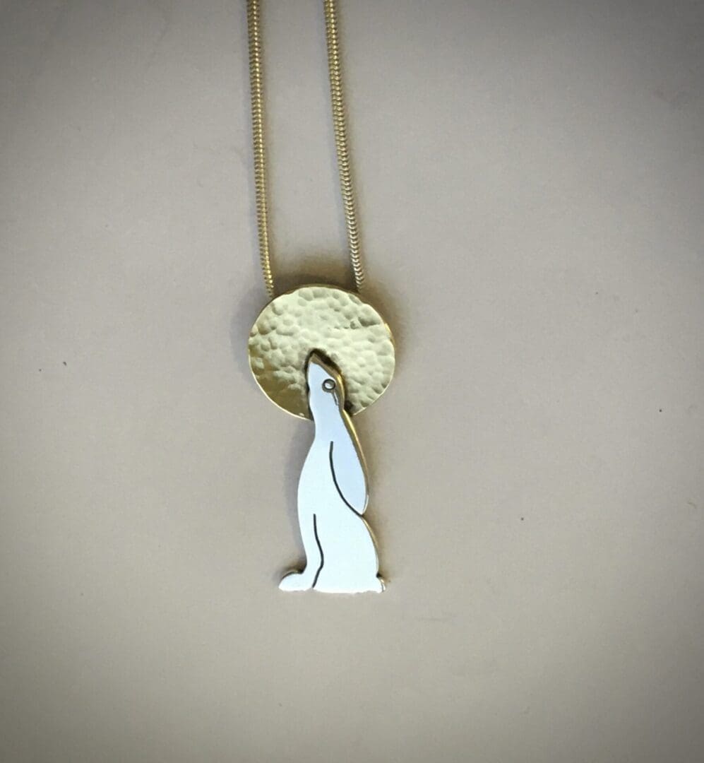 Moongazing Hare Pendant - Image 4