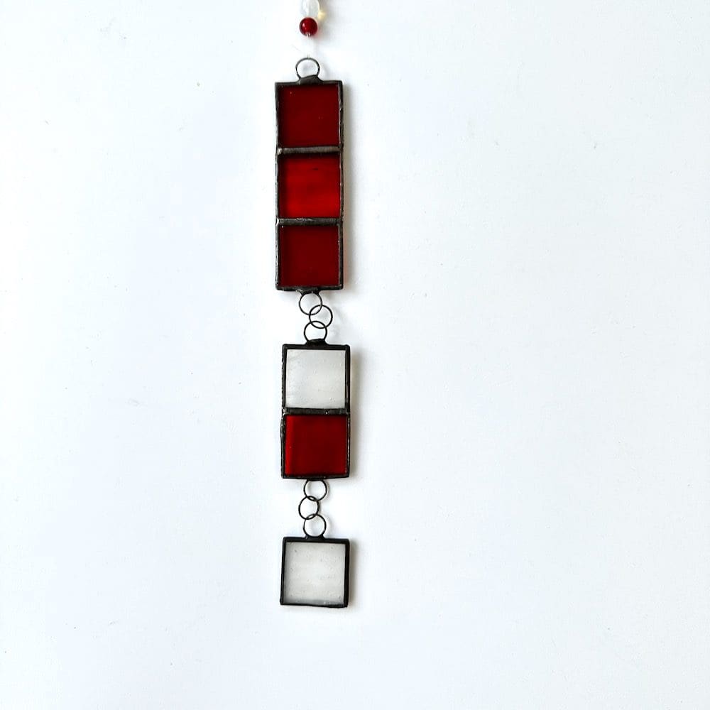 Stained glass window strip