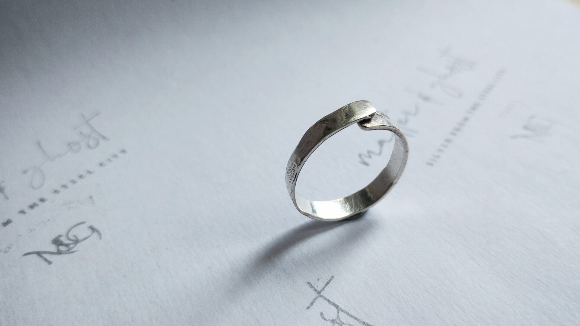 That's a Wrap Silver Ring Medium Q 1/2 - Image 2