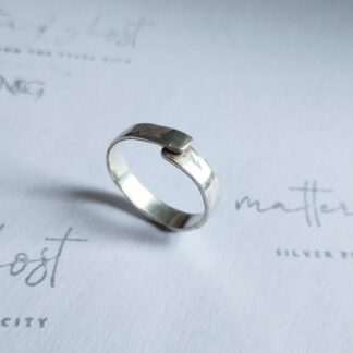 Ribbon Wrap Sterling Silver Ring Adjustable
