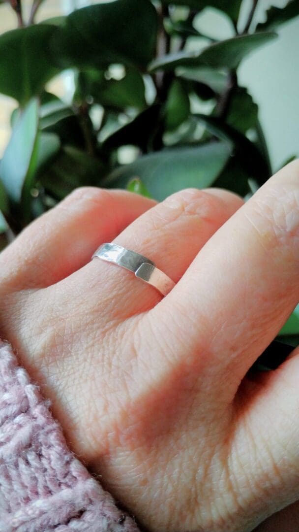 That's a Wrap Silver Ring Medium Q 1/2 - Image 3