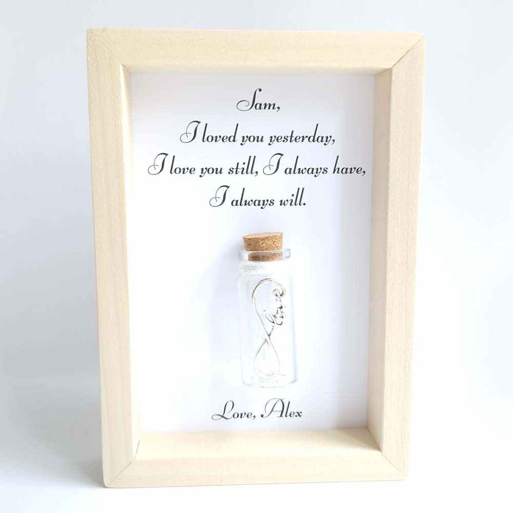 I loved you yesterday quote, infinity gift