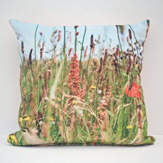 Velvet Wildflower Meadow Cushion Cover